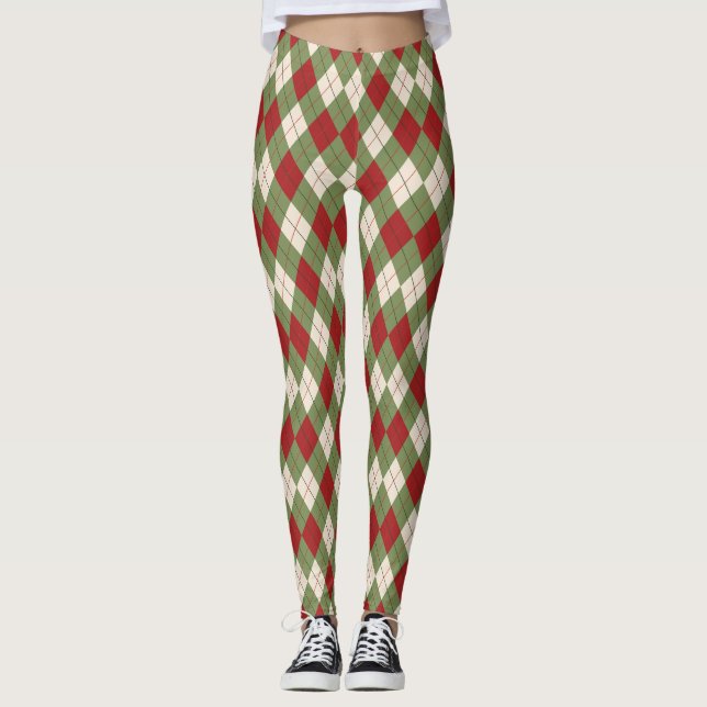 Leggings zur Weihnachtszeit Raute (Vorderseite)