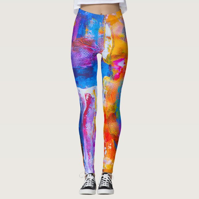 leggins arte abstracto en multicolor (Vorderseite)