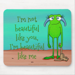 Leggs, w/ beautiful quote mousepad