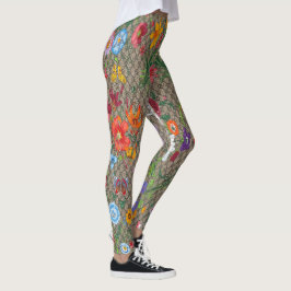 Legings Floral Tropical Fashion design Leggings
