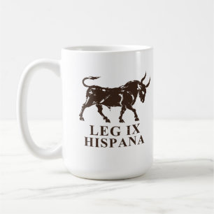 Legio IX Hispana Stier in altem Pigment Kaffeetasse