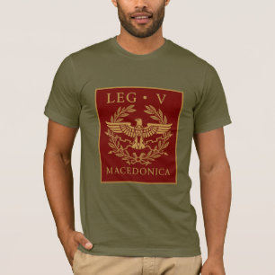 Legio V Macedonica römisches Emblem T-Shirt