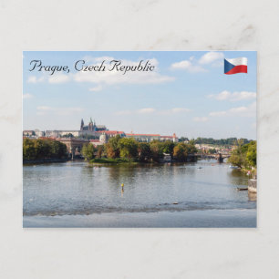 Legion-Brücke und Prager Burg - Prag Postkarte