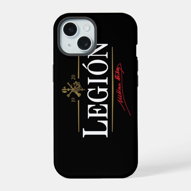 Legión iPhone 15 Hülle (Rückseite)