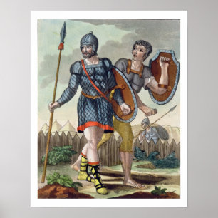 Legionaries, von "L'Antica Rom", 1825 (Farbli Poster