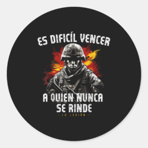 Legionärsmotto Spanische Legion Motivierend Satz Runder Aufkleber