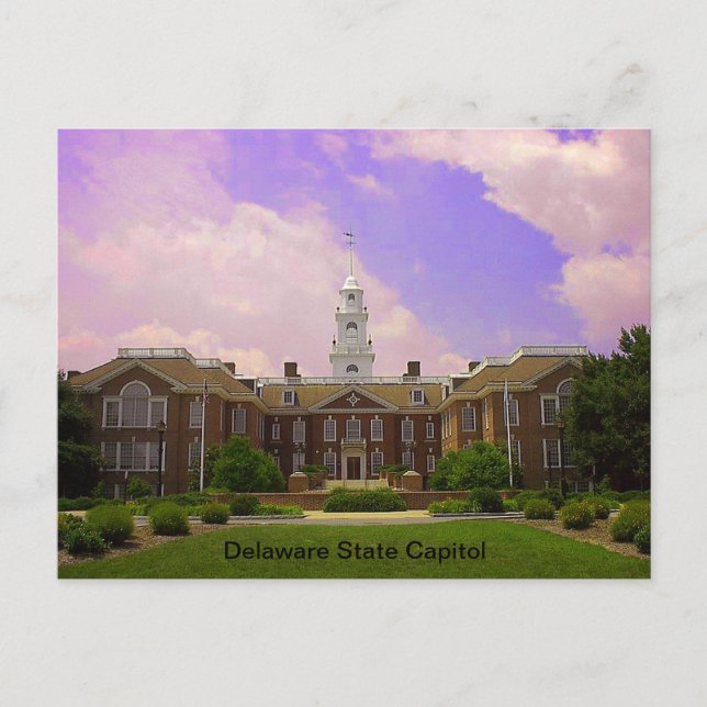 Legislative Hall Delaware Staat Hauptstadt in Dove Postkarte (Vorderseite)