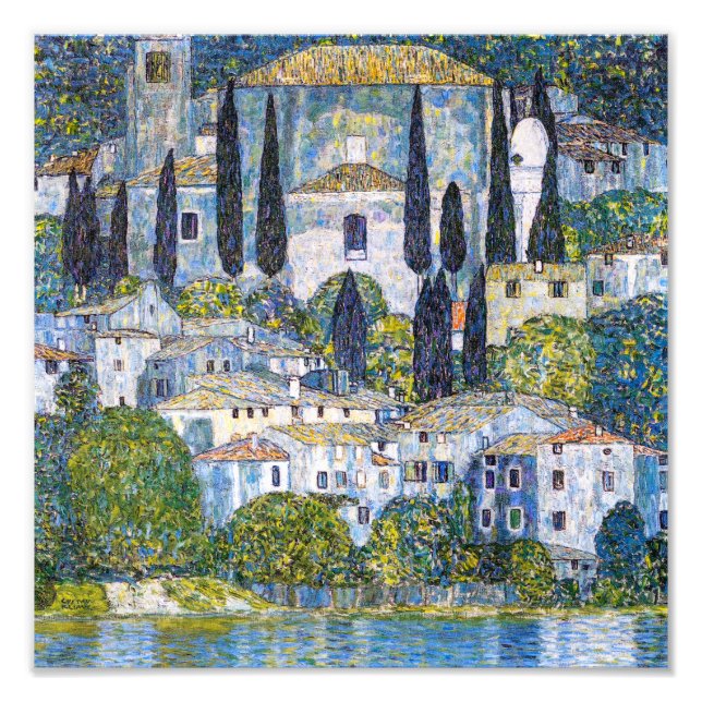 L'église de Cassone | Gustav Klimt | Poster (Devant)