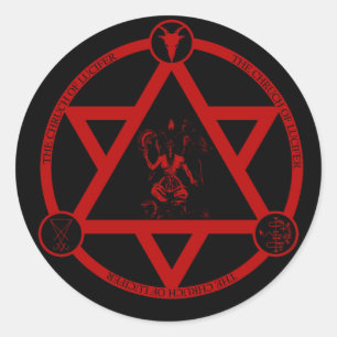 L'église de Lucifer - autocollant officiel de log