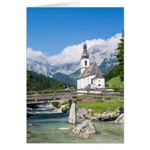 L'église paroissiale de Ramsau en Bavière, Allemag