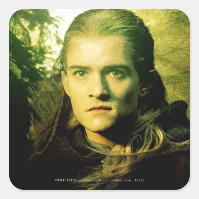 LEGOLAS GREENLEAF™-Fronttyp Quadratischer Aufkleber (Vorderseite)