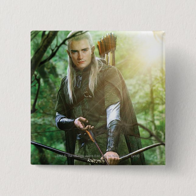 LEGOLAS GREENLEAF™ mit Bogen Button (Vorderseite)