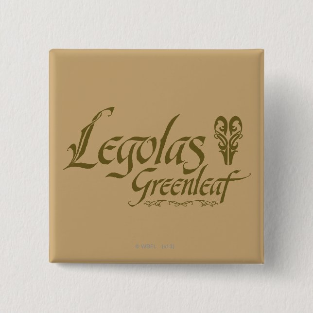 LEGOLAS GREENLEAF™ Name Button (Vorderseite)