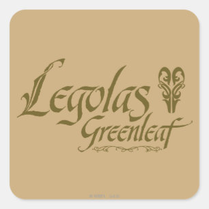 LEGOLAS GREENLEAF™ Name Quadratischer Aufkleber