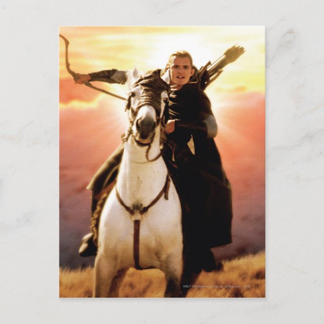 LEGOLAS GREENLEAF™ on Horseback Postkarte (Vorderseite)