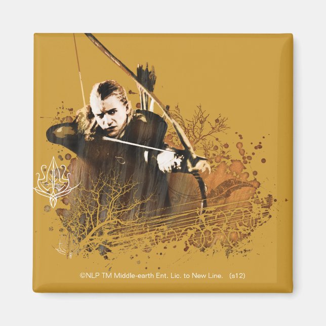 LEGOLAS GREENLEAF™ Shooting Arrow Magnet (Vorne)