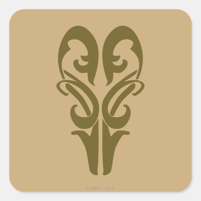 LEGOLAS GREENLEAF™ Symbol Quadratischer Aufkleber (Vorderseite)