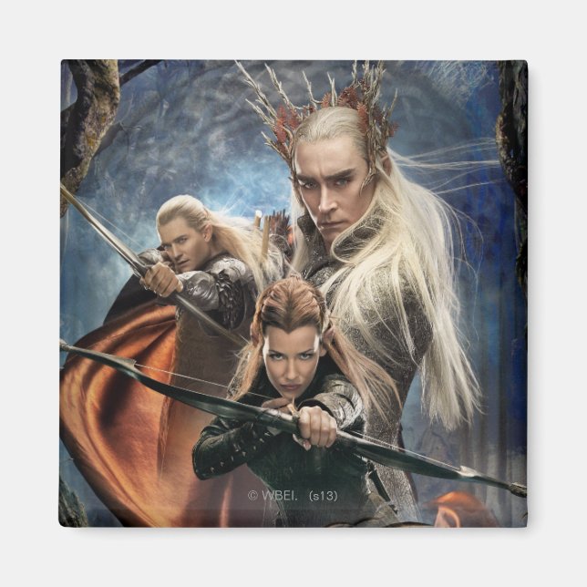 LEGOLAS GREENLEAF™, TAURIEL™ und Thranduil Magnet (Vorne)