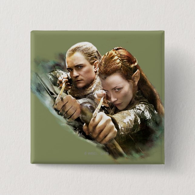 LEGOLAS GREENLEAF™ und TAURIEL™ Graphic Button (Vorderseite)