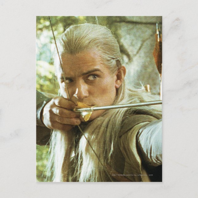 LEGOLAS GREENLEAF™ Zeichnend Bow 2 Postkarte (Vorderseite)