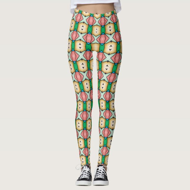 Legs Alive: Einzigartig Gemusterte Leggings Galore (Vorderseite)