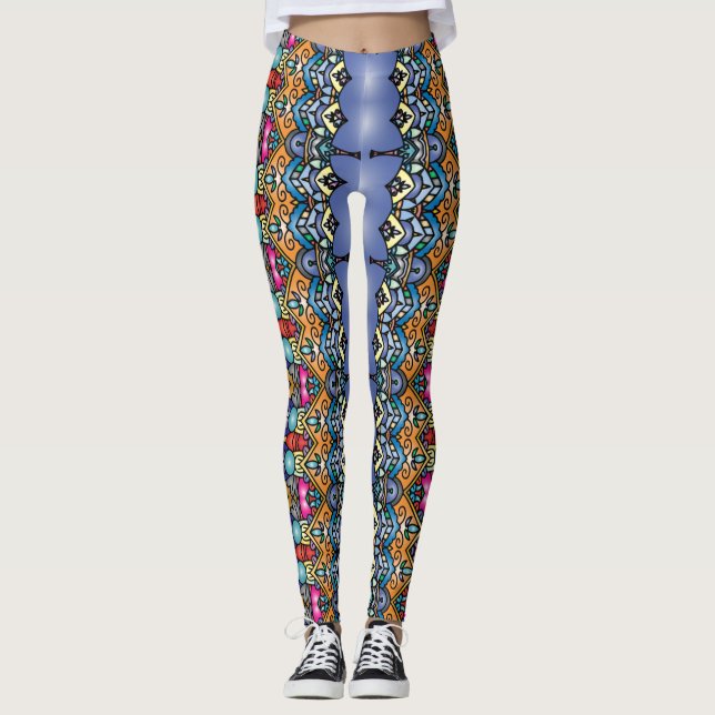 Legs Alive: Einzigartig Gemusterte Leggings Galore (Vorderseite)