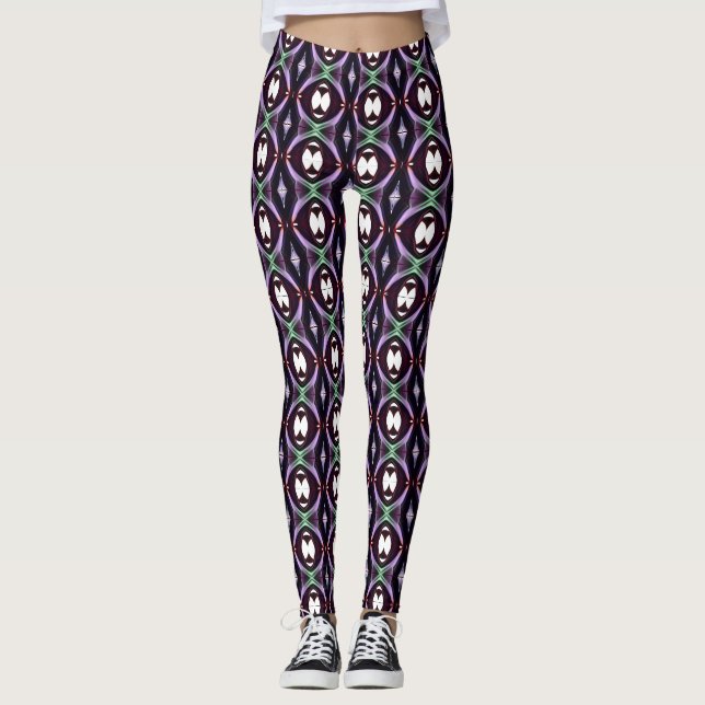 Legs Alive: Einzigartig Gemusterte Leggings Galore (Vorderseite)