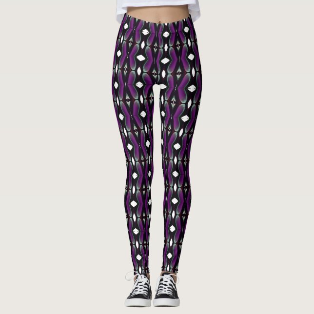 Legs Alive: Einzigartig Gemusterte Leggings Galore (Vorderseite)