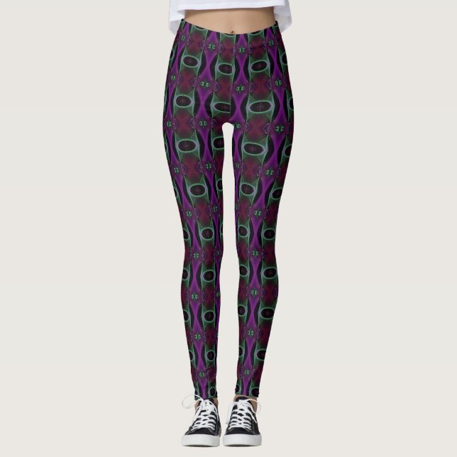 Legs Alive: Einzigartig Gemusterte Leggings Galore (Vorderseite)
