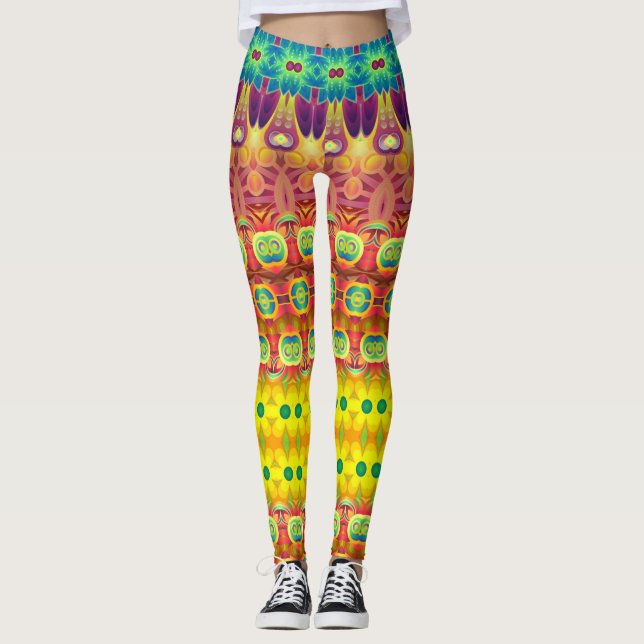 Legs Alive: Einzigartig Gemusterte Leggings Galore (Vorderseite)