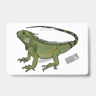 Leguan Cartoon-Illustration Ausweis