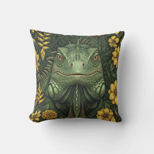Leguan im Dschungel Kissen