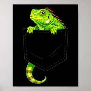 Leguan-Kostüm Reptil Eidechse Halloween Männer Kin Poster