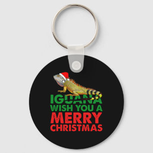 Leguan wünscht dir ein frohes Weihnachtsfest Lusti Schlüsselanhänger