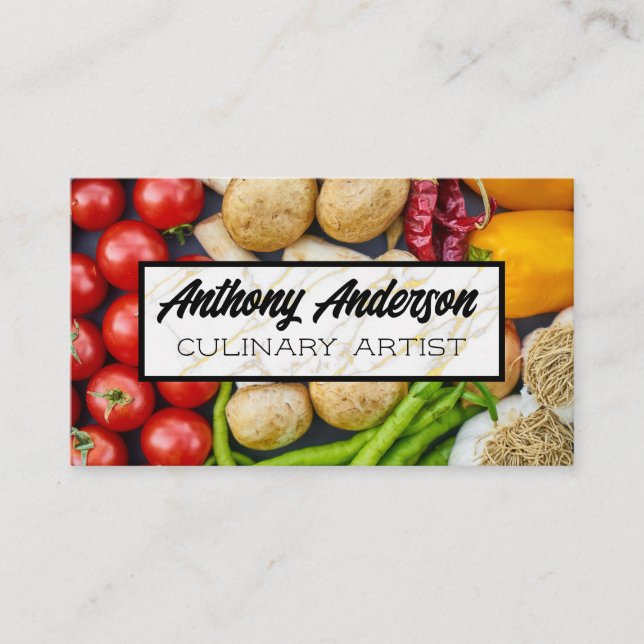 Légumes | Carte de visite culinaire (Devant)