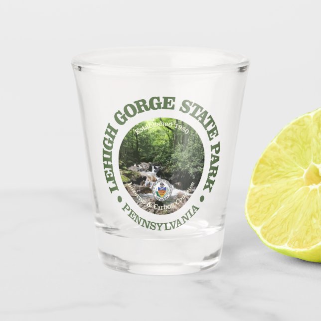 Lehigh Gorge SP Schnapsglas (Vorderseite)