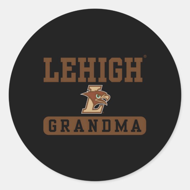 Lehigh Mountain Hawks Grandma Runder Aufkleber (Vorderseite)