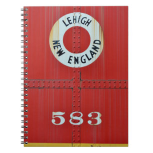 Lehigh & New England Railroad 583 Boxcar Caboose Notizblock