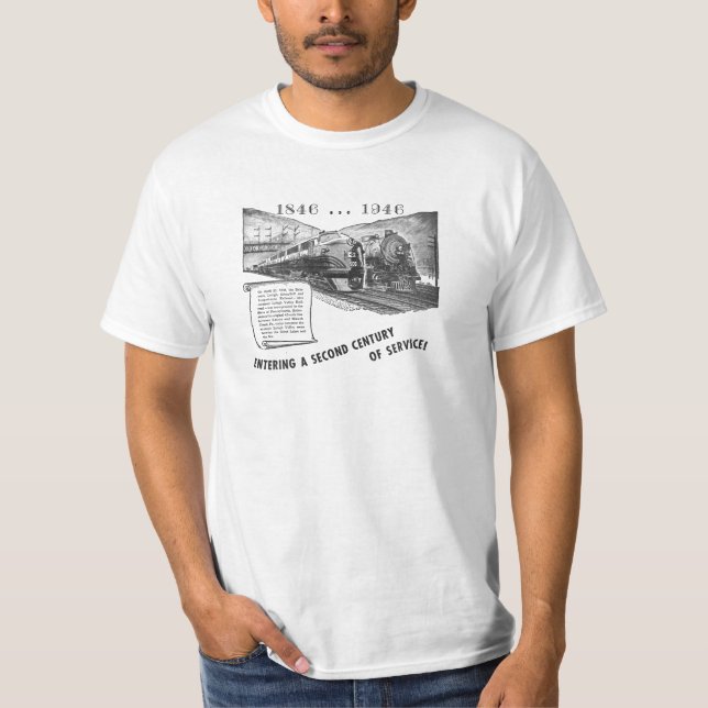 Lehigh Tal Eisenbahn-EIn 2. Jahrhundert des T-Shirt (Vorderseite)