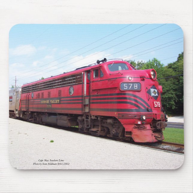 Lehigh Tal-Eisenbahn F-7A #578 bei Cape May New Mousepad (Vorne)