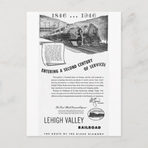 Lehigh Valley Railroad-A Second Century Service Postkarte