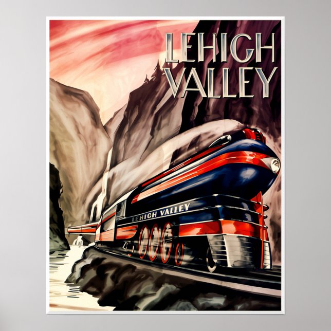 Lehigh Valley Railroad Plakat (Vorne)