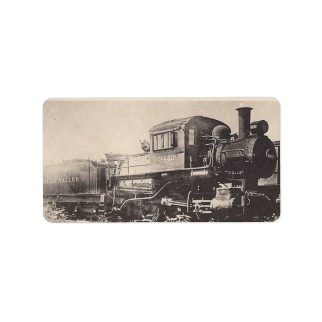 Lehigh Valley Sayre Railroad Train Address Label Adressaufkleber (Vorne)