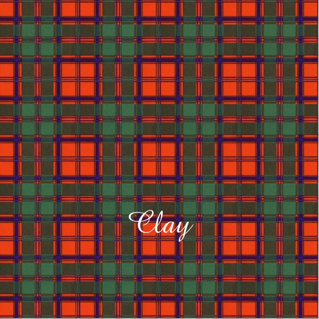 Lehmclan karierter schottischer Kilt Tartan Fotoskulptur Magnet (Vorne)
