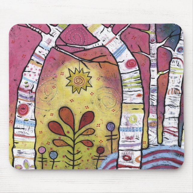 Lehnen in Starlight Mousepad - 9,25" x 7,75" (Vorne)