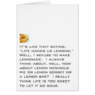 Lehnen Sie ab, Limonade zu machen