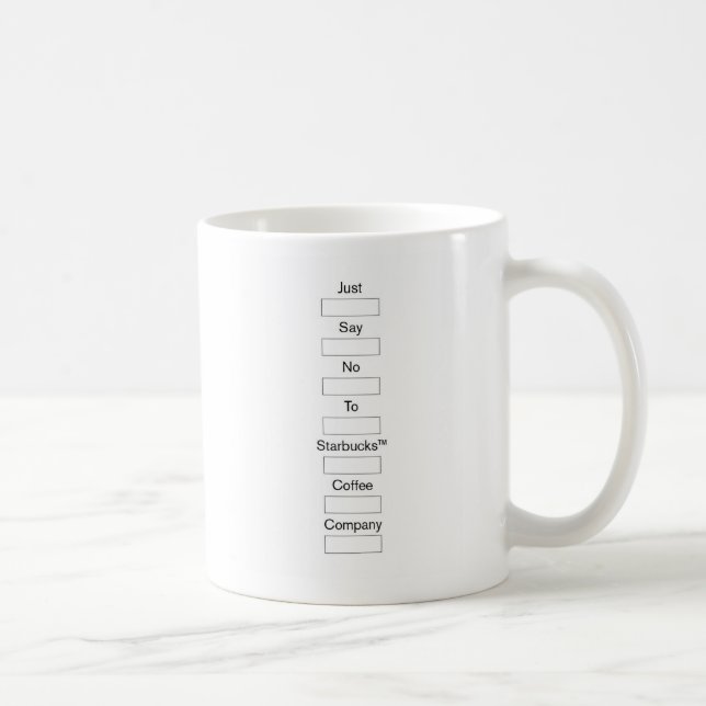 Lehnen Sie einfach Tasse Starbucks Coffee Company (Rechts)