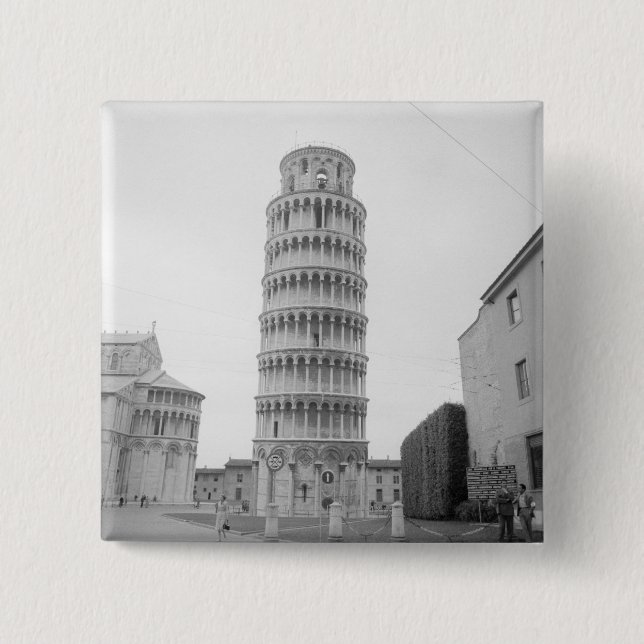 Lehnender Turm von Pisa Button (Vorderseite)