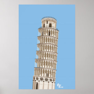 Lehnender Turm von Pisa-Plakat Poster