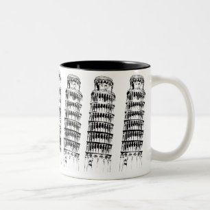 Lehnender Turm von Pisa Zweifarbige Tasse